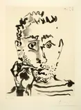 Pablo Picasso, Fumeur. V, Mougins, 8 September 1964, Aquatint