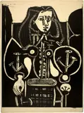 Femme au fauteuil No. 4 by Pablo Picasso, 3 January 1949, Lithograph, sold Sep 2021