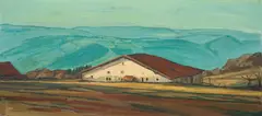 Albert Schnyder, Le Clos du Doubs, 1968, Oil on canvas