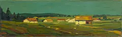 Albert Schnyder, Paysage en été, 1971, Oil on canvas