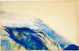 Albert Trachsel, Gebirgslandschaft, Circa 1890-1895, Watercolour over pencil