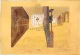 Otto Tschumi, Hemmungsloser Städtebau, 1943, Tempera and Pastel