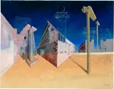 Otto Tschumi, Südliche Architektur, 1943, Tempera and Pastel