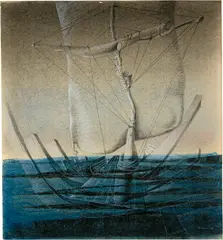Otto Tschumi, Fragment, 1945, Pastel, chalk and charcoal