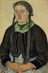 Edouard Vallet, Valaisanne, 1922, Oil on canvas