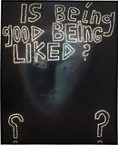 Daniele Buetti, Is being good being liked?, 2010, Light box with perforated photograph in aluminium frame