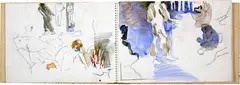 Samuel Buri, Vor dem Abbruch - Skizzenbuch, 1981, Sketchbook with ring binding in slipcase