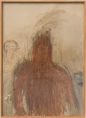 Rolf Iseli, Der Pommardoide, 1974, Earth, straw and gouache