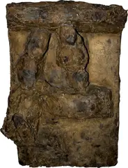 Hans Josephsohn, Ohne Titel (Relief), 1962, Brass relief