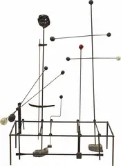 Walter Linck, Piano rythmique, petit, 1953, Iron wire, lead and clay