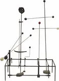 Walter Linck, Piano rythmique, petit, 1953, Iron wire, lead and clay