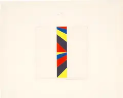 Verena Loewensberg, Skizze, 1965-1975, Colour and pencil