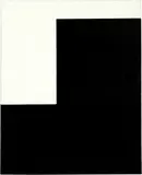 Aurélie Nemours, Angle noir, 1957/1979, Oil on canvas