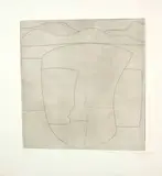 Ben Nicholson, Euboea (Vertical), 1968, Etching, reworked in pencil