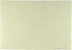Meret Oppenheim, Wolken II, 1971, 11 sheets of paper with watermark, mounted between double glass in lead frame, in wooden case