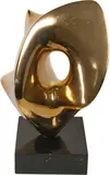 Antoine Poncet, Creux noir, 1972, Bronze, polished, on base