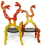 Niki de Saint Phalle, Snake Headed Double Chair
