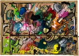 Jean Tinguely, Illustrierter Brief - Lieber Herr Rätz