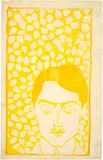 Cuno Amiet, Kopf Dr. Curt Blass, 1908, Colour woodcut