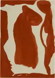 Silvia Bächli, Ohne Titel (Rottonige Figur)