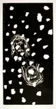 Georg Baselitz, 45 - Juli, 1989, Woodcut (white line cut), printed from a block