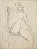 Maurice Barraud, Sitzender Akt