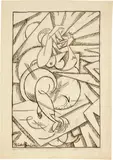Rudolf Bauer, Ohne Titel - Trauer