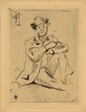 Paul Cézanne, Guillaumin au pendu, 1873, Etching