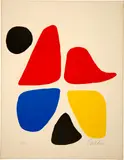 Carrefour by Alexander Calder, 1971, Colour lithograph, sold Sep 2021
