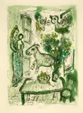 Marc Chagall, Eau-forte pour Franz Meyer, 1961, Colour etching