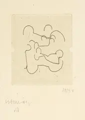 Homenaje a Cioran by Eduardo Chillida, 1982, Drypoint, sold Sep 2021
