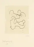Eduardo Chillida, Homenaje a Cioran, 1982, Drypoint
