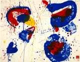Hurrah for the Red, White and Blue by Sam Francis, 1961, Farbige Lithographie, sold Sep 2021