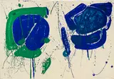 Blue Green by Sam Francis, 1963, Colour lithograph, sold Sep 2021