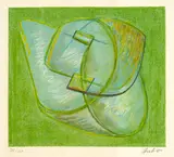 Naum Gabo, Opus XX, 1933, Colour serigraph