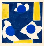 Ferdinand Gehr, Anschauung, 1961, Colour woodcut