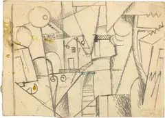 Albert Gleizes, Station, 1916, Pencil