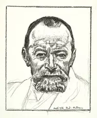 Ferdinand Hodler, Selbstbildnis, 1916, Lithograph