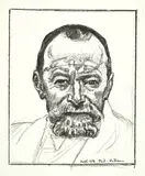 Ferdinand Hodler, Selbstbildnis, 1916, Lithograph