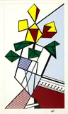 Roy Lichtenstein, Flowers, 1973, Colour serigraph