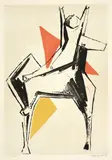 Marino Marini, Cavalier sur fond gris