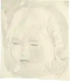Knabenkopf - Studie zu "Impfung" by Otto Meyer-Amden, Around 1919, Pencil drawing, sold Sep 2021