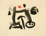 Joan Miró, Le Monocle, 1958, Colour aquatint