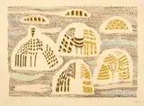 Zoran Mušič, Motif dalmate, 1957, Etching in 5 colours