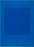 Maurizio Nannucci, blu, 1964, Dactylography on paper on "Pantone reflex blue
