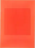 Maurizio Nannucci, rosso, 1964, Dactylography on paper "Pantone super warm red