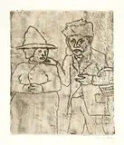 Emil Nolde, Mann und Frau, 1911, Etching