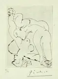 Pablo Picasso, Le Viol, Paris, 21 November 1932, Drypoint