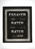 Didier Rittener, Essayer encore rater encore rater mieux, 2008-2009, Monotype with wallboard paint, sprayed