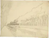 Théo van Rysselberghe, Canal en Flandre, 1894, Pencil